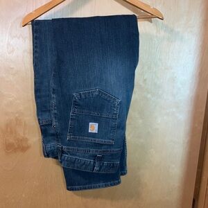 Carhartt Men's Relaxed Fit Dark Blue Jeans